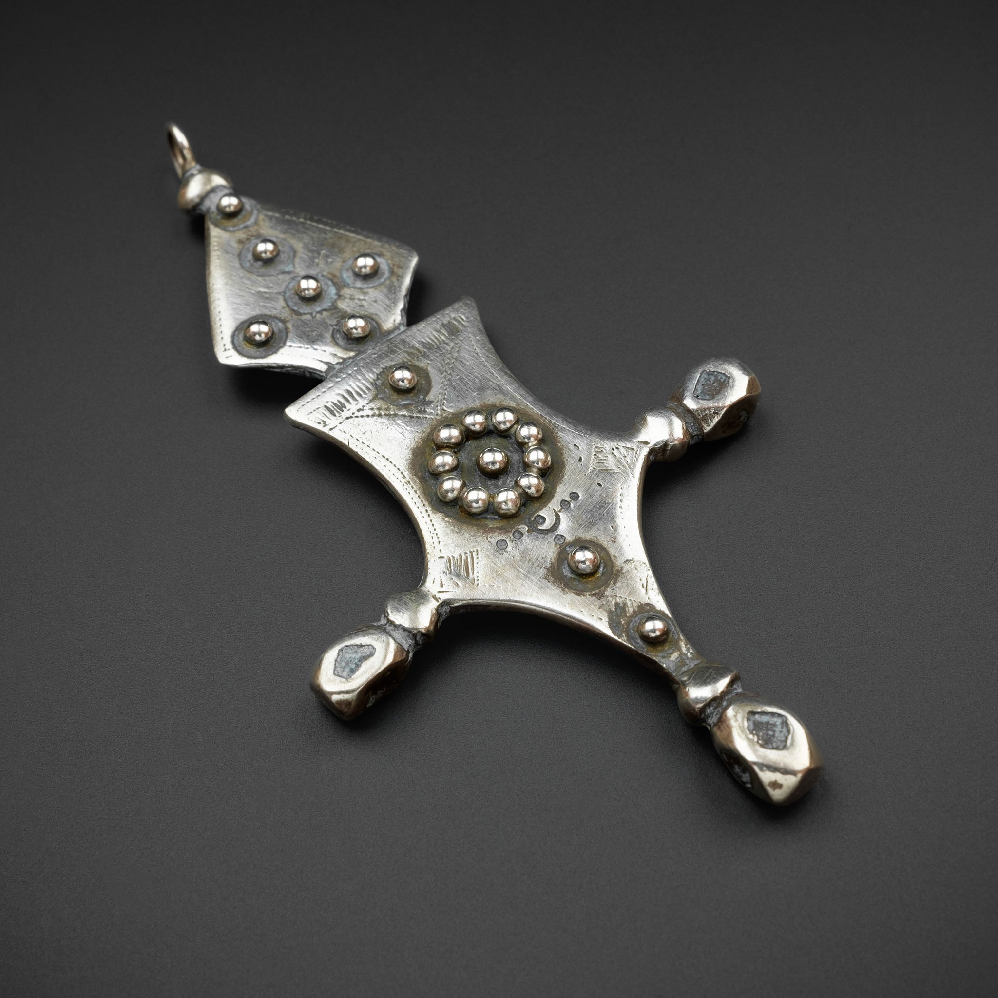 Old Silver Tuareg Cross Pendant