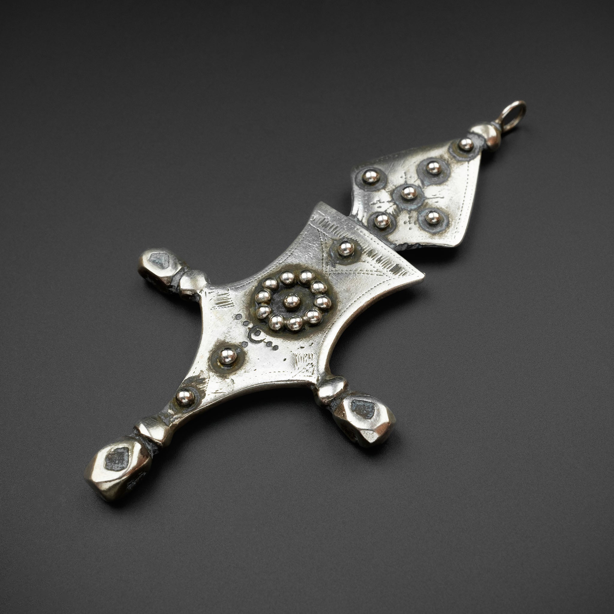 Old Silver Tuareg Cross Pendant