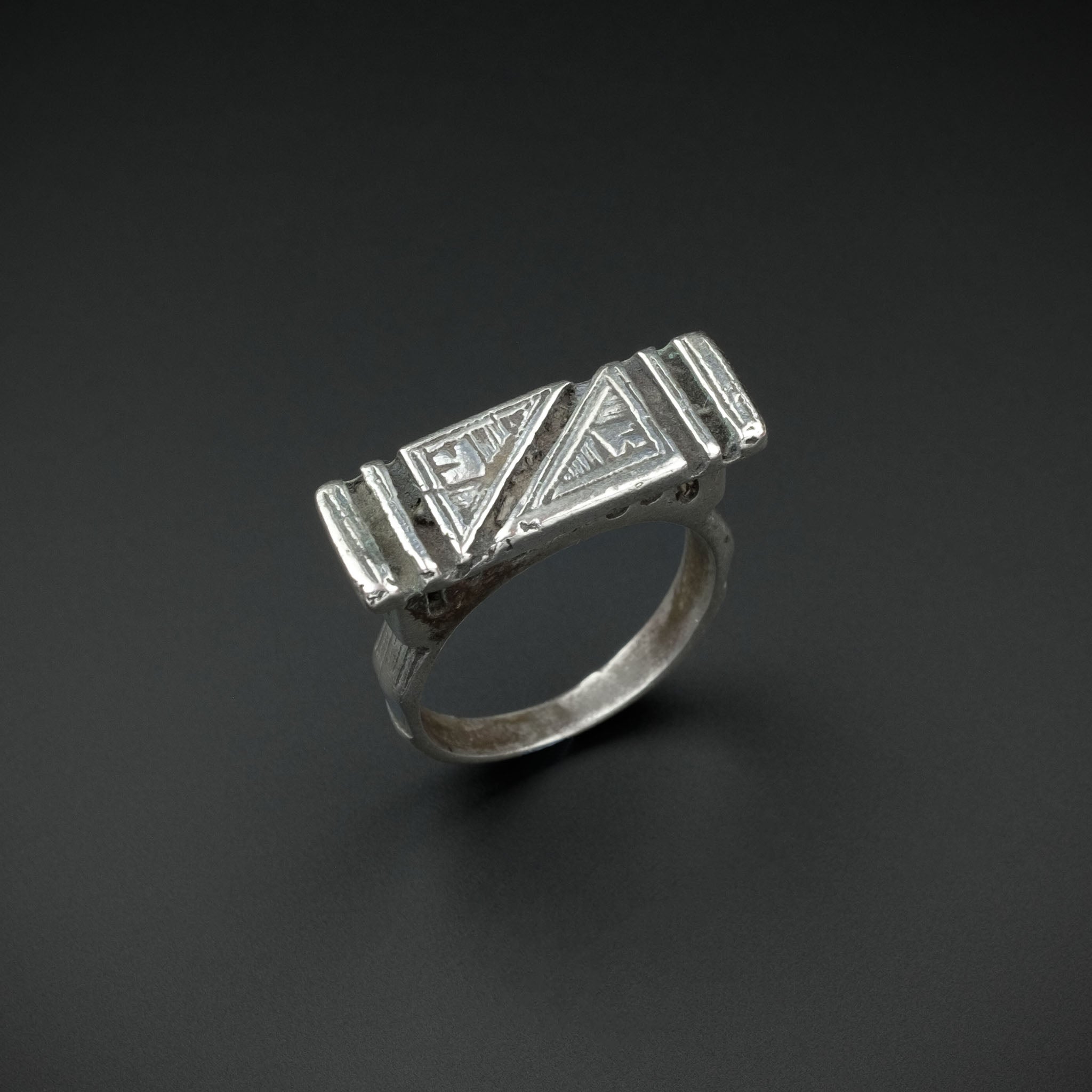 Vintage Tuareg Silver Ring, Mauritania