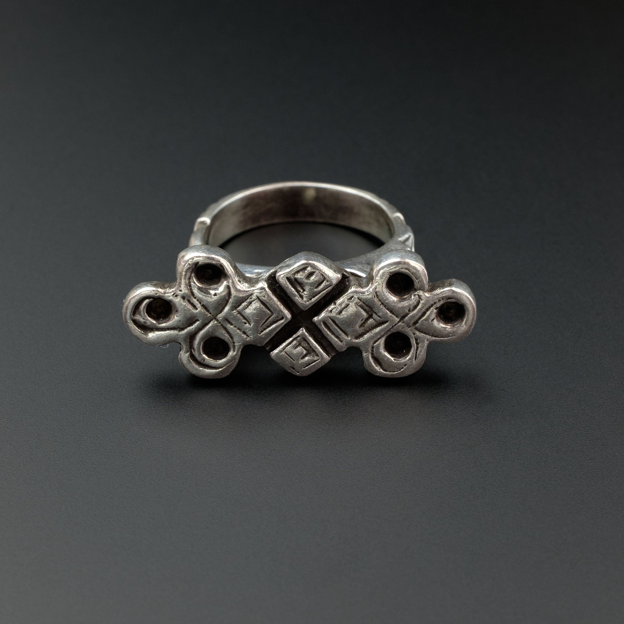 Saharan Silver Tuareg Ring, Mauritania