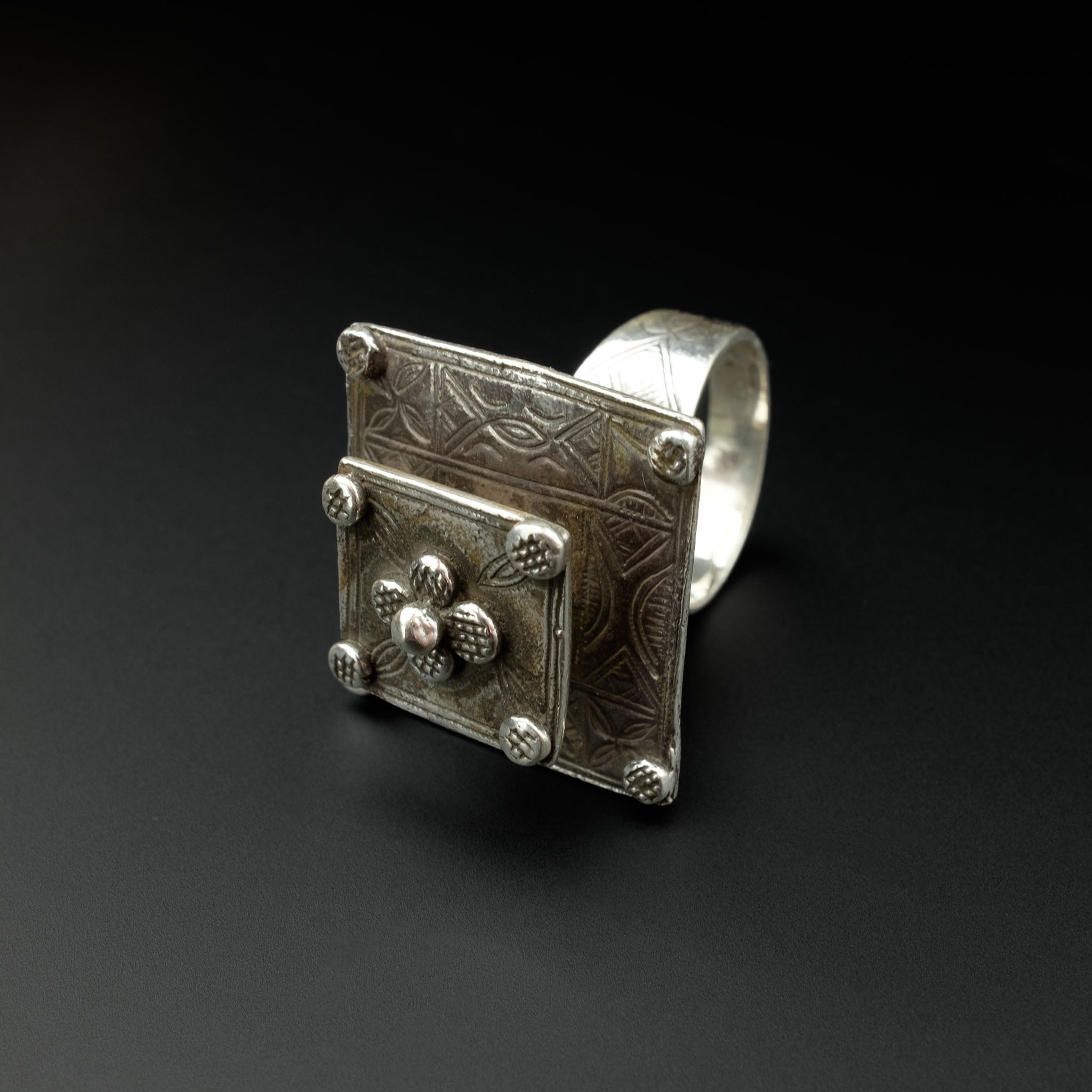 Vintage Silver Tuareg Ring, Mali