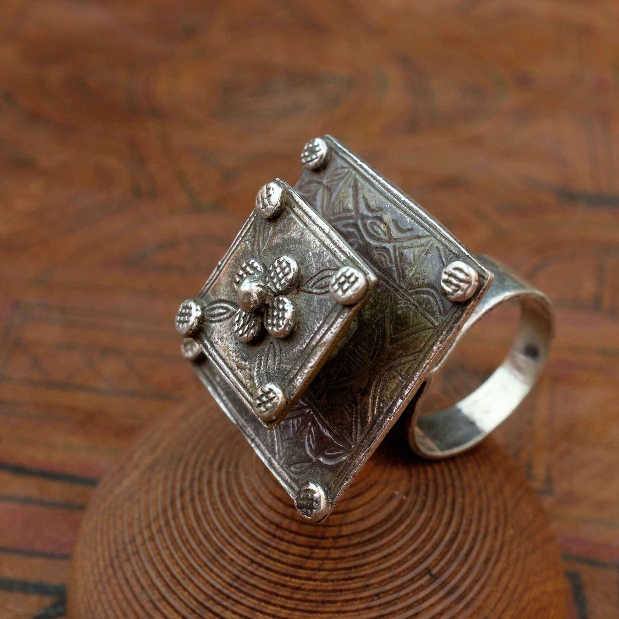 Vintage Silver Tuareg Ring, Mali