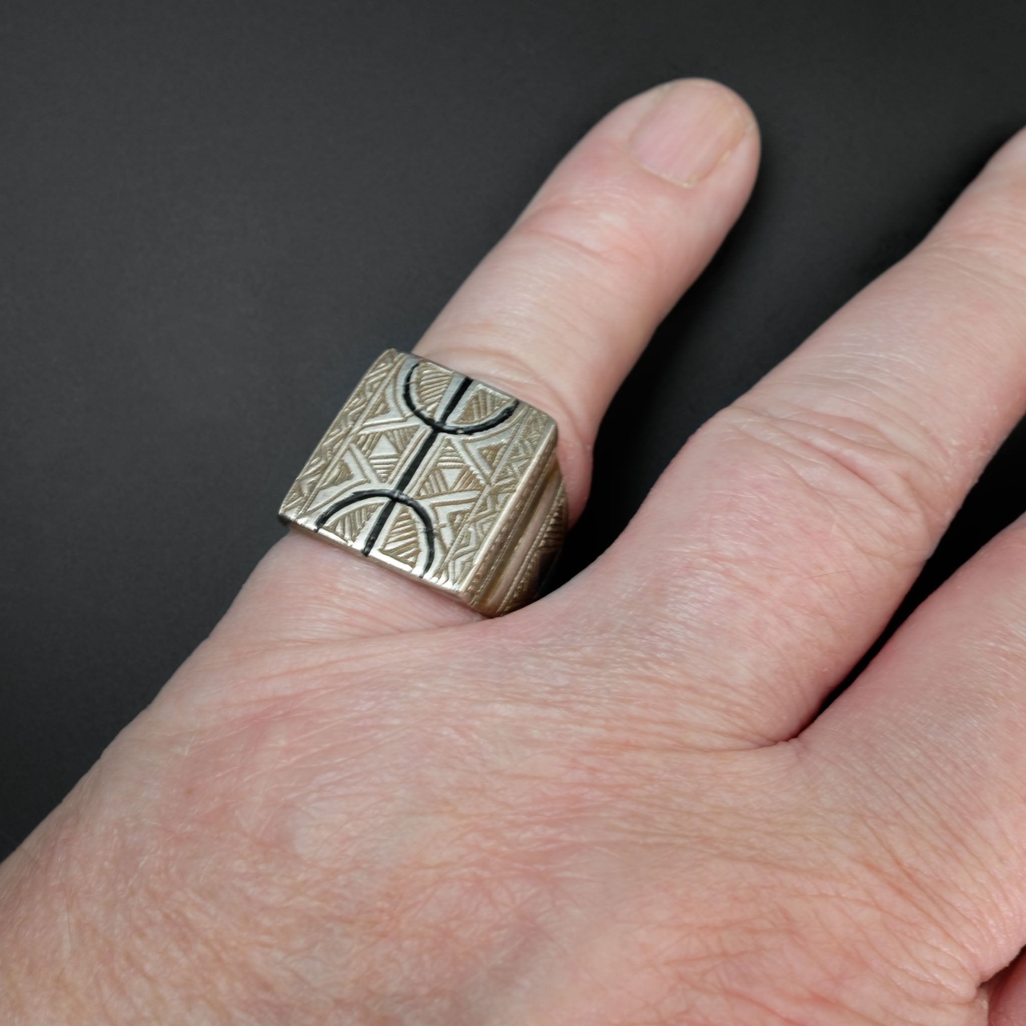 Vintage Silver Tuareg Ring, Niger