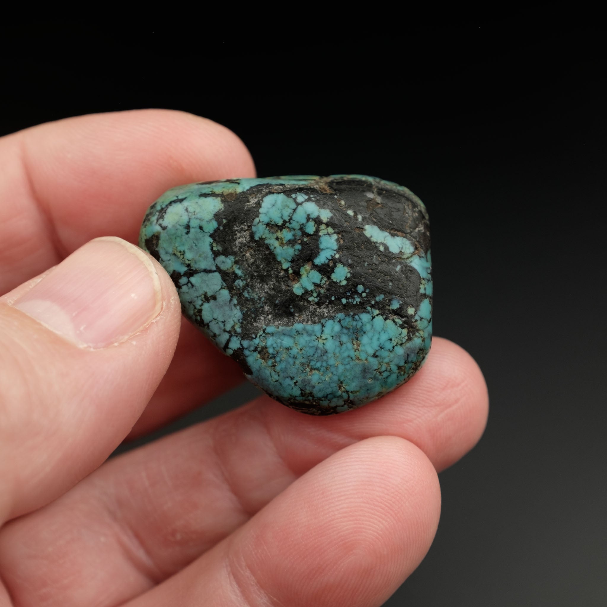 Large Antique Tibetan Turquoise Bead (24.1 g)