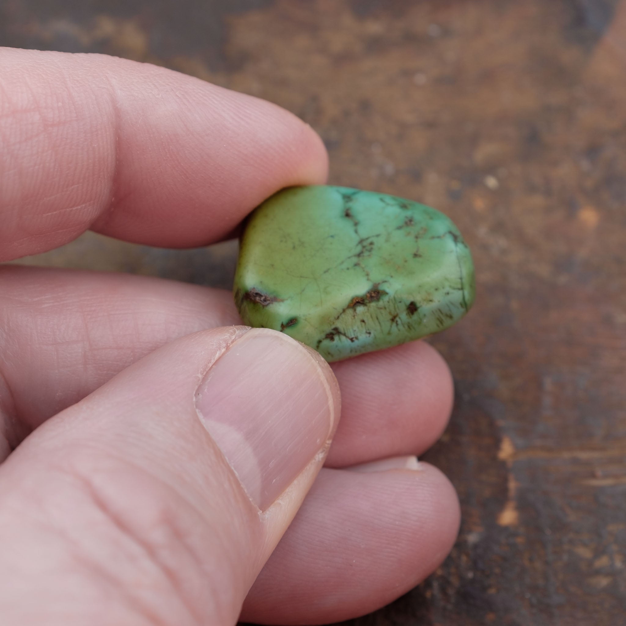 Antique Tibetan Turquoise Bead (7.3 g)