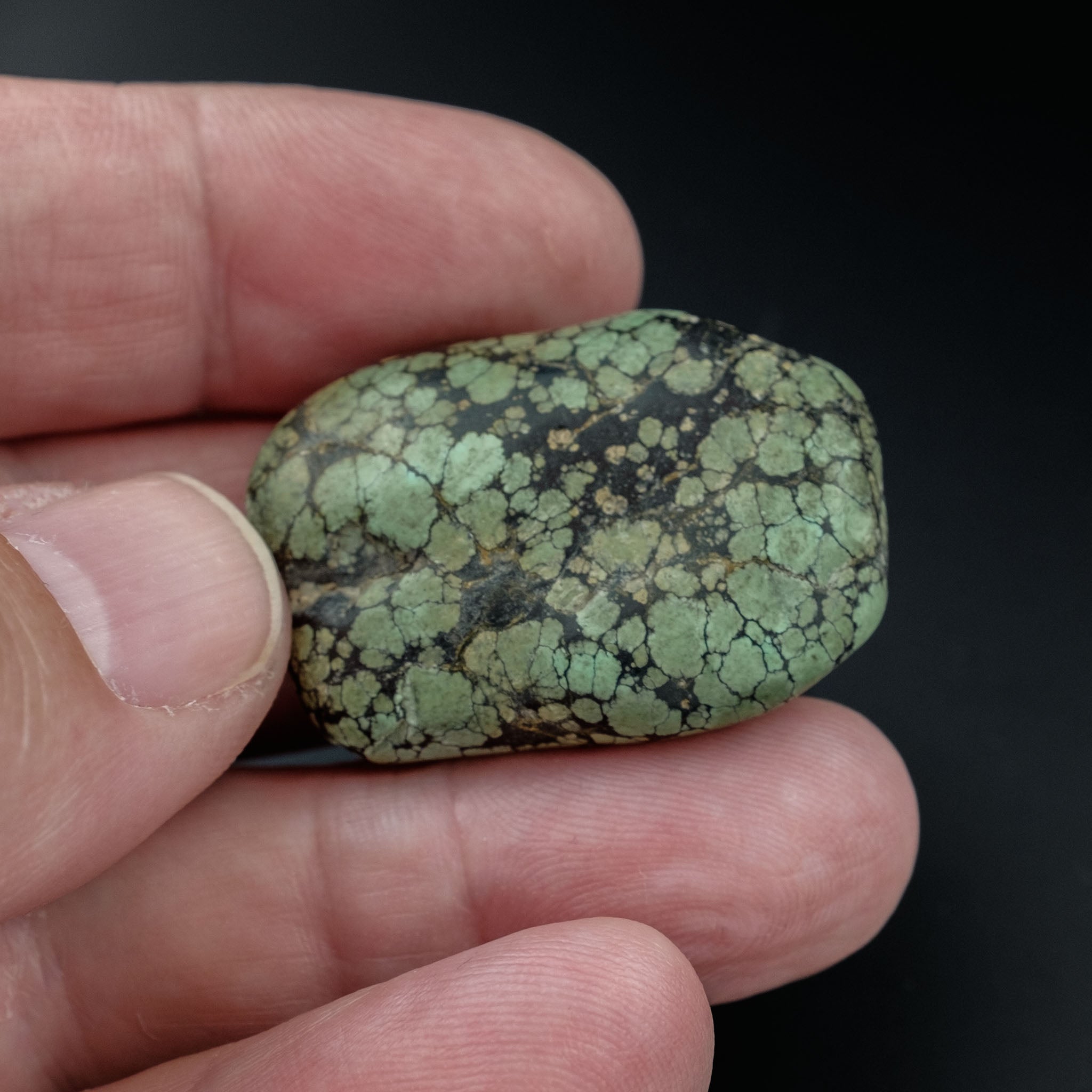 Antique Tibetan Natural Turquoise Bead (18.4 g)