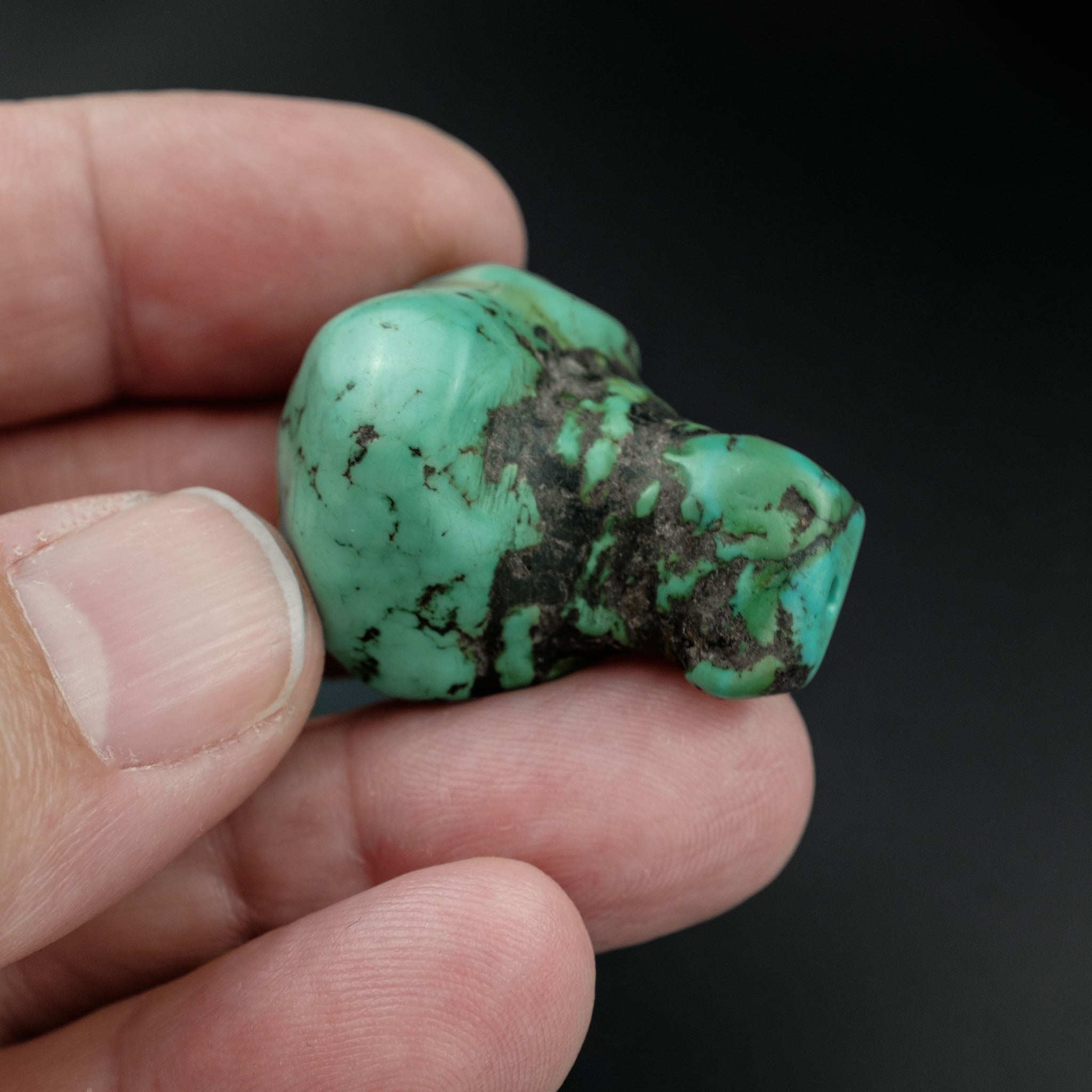 Antique Tibetan Natural Turquoise Bead (20.7 g)