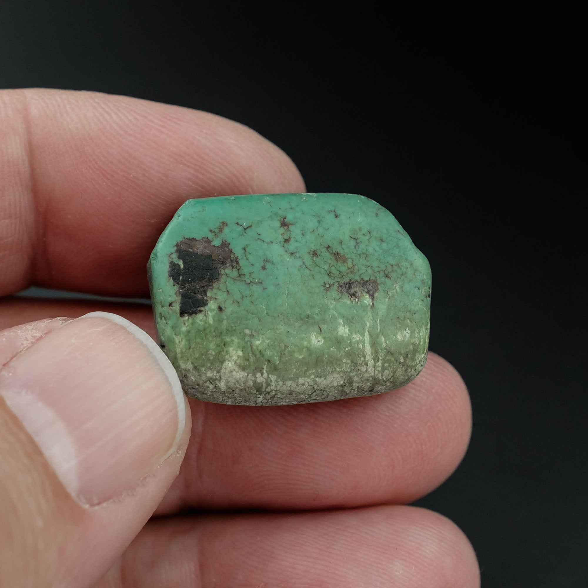 Antique Tibetan Turquoise Bead (9.1 g)