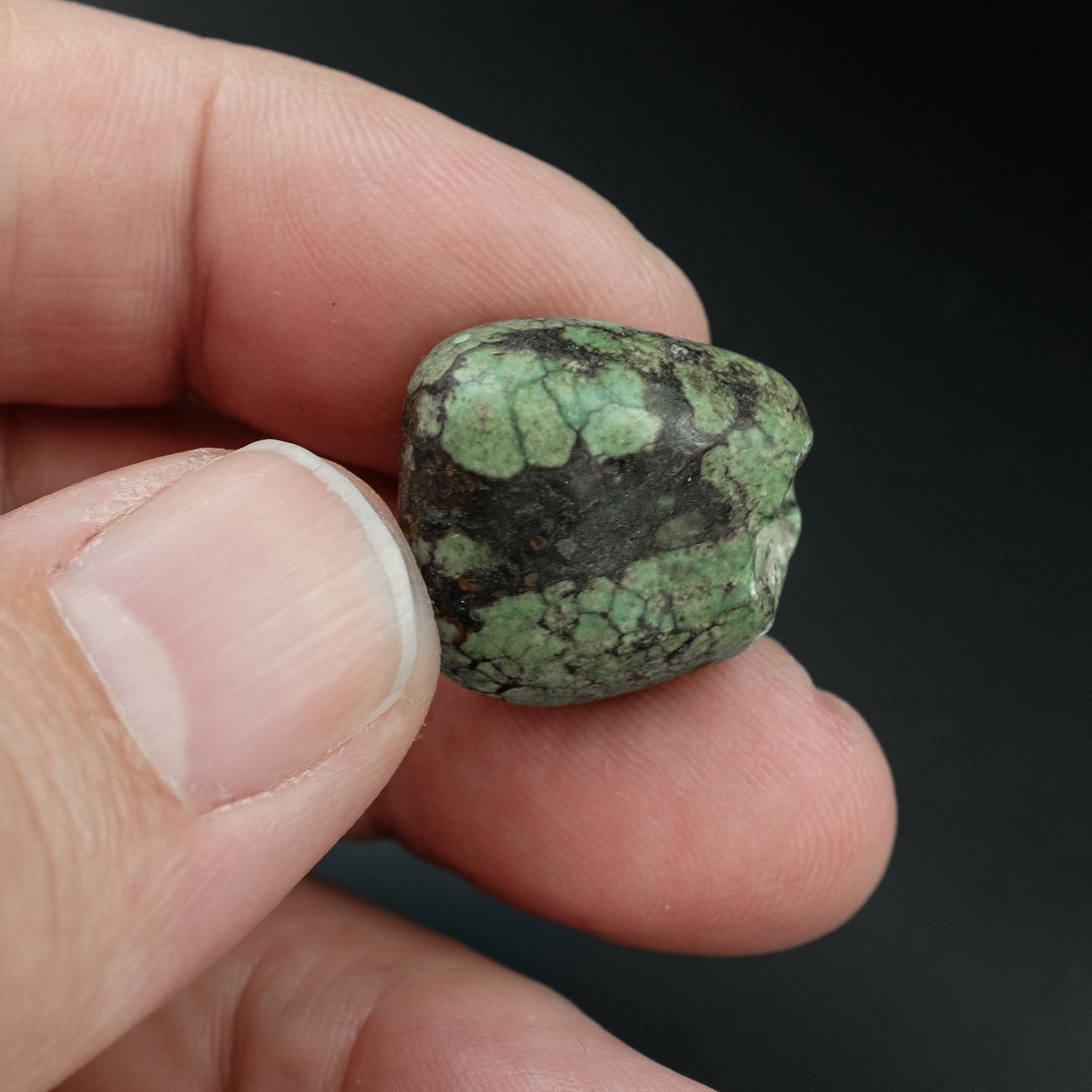 Antique Tibetan Natural Turquoise Bead (6.4 g)