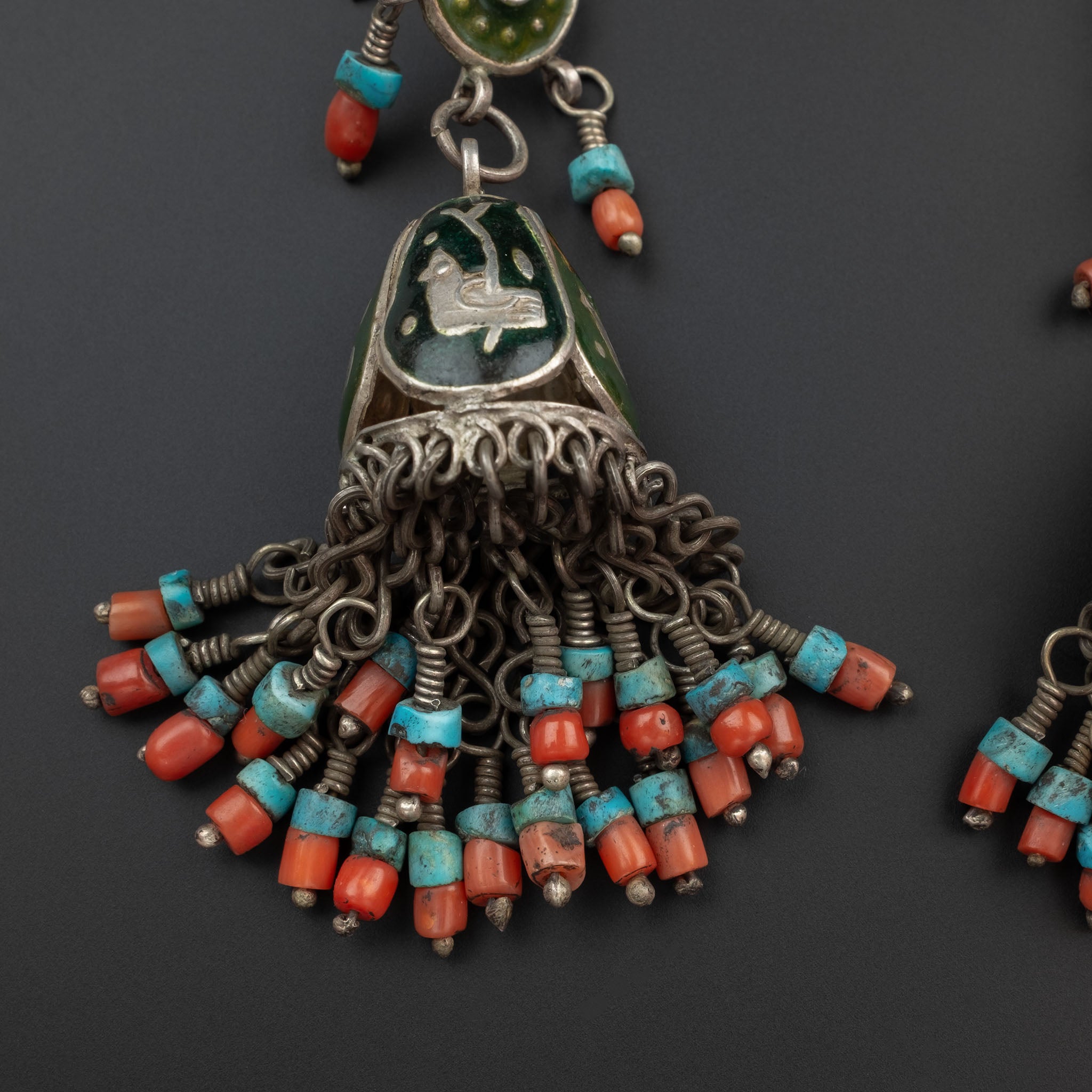 Vintage Silver Uzbek Earrings