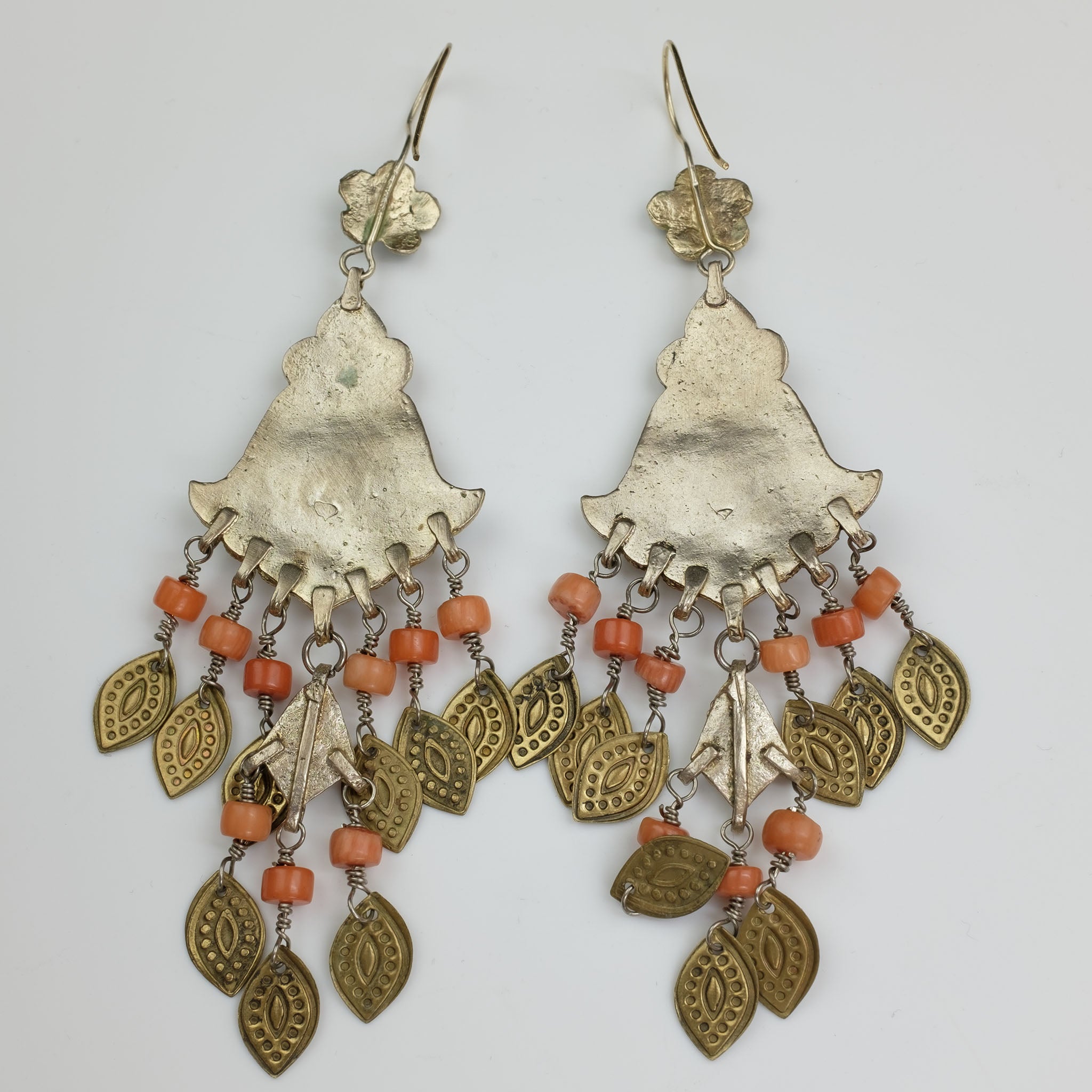 Gilded Silver Earrings, Uzbekistan